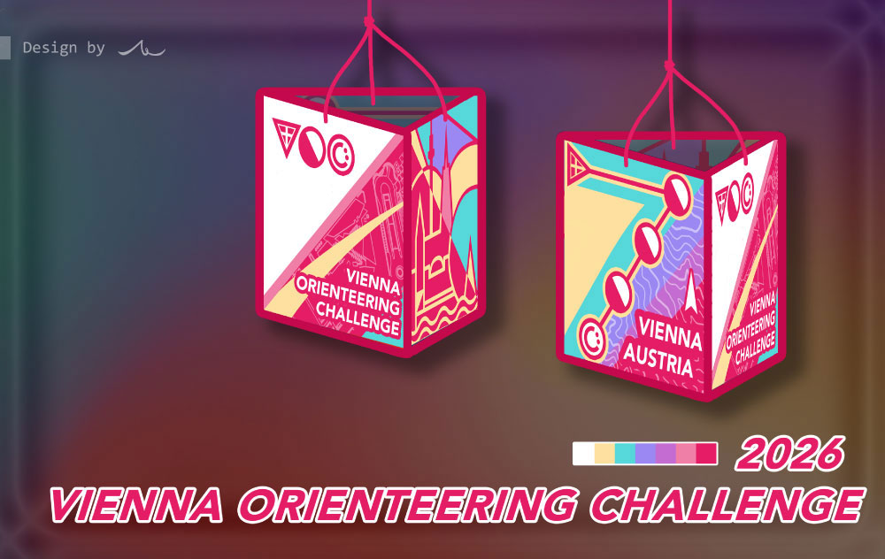 Unique Vienna Orienteering Challenge 2026 orienteering flag design